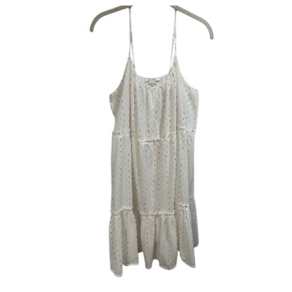 Madewell Tiered  Cover-Up Rainbow Clipdot Nightgown Size Large - Picture 5 of 13